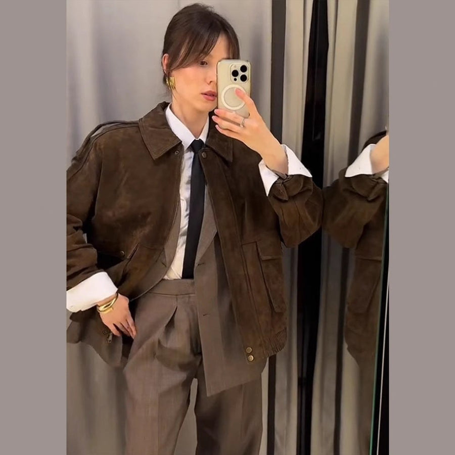 Constance Jacket with Zip Front and Pockets