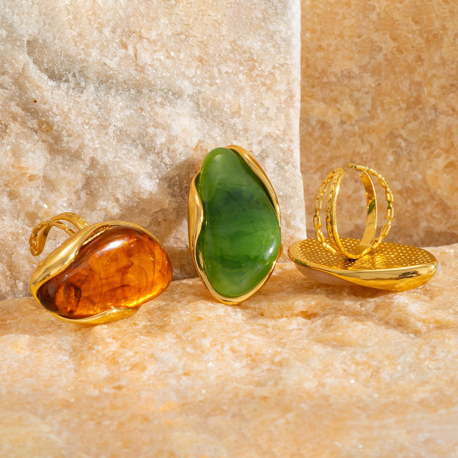 Contour Cabochon Gemstone Ring