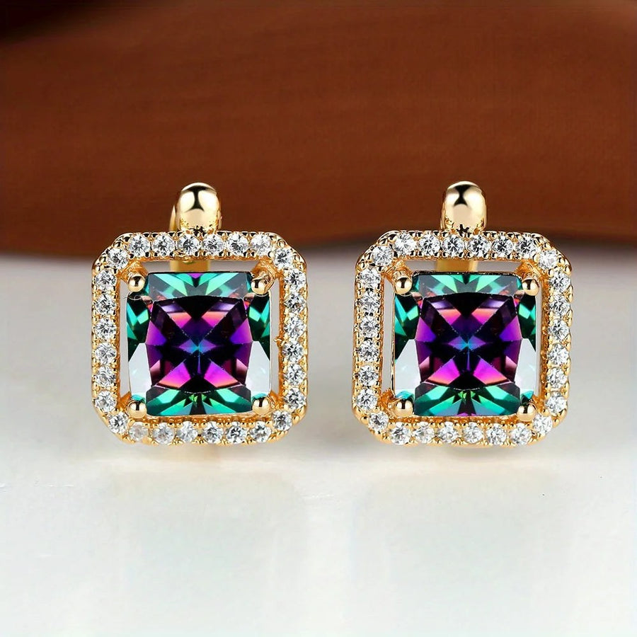 Contour Halo Stud Earrings