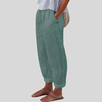 Cora Comfortable Trousers in Dark Green