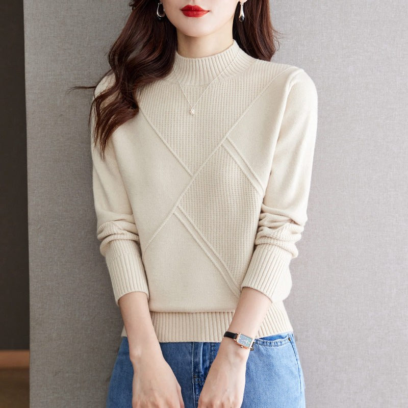 Cora Elegant Sweater in Beige