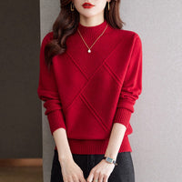Cora Elegant Sweater in Red