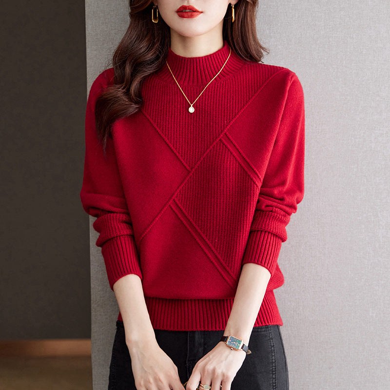 Cora Elegant Sweater in Red