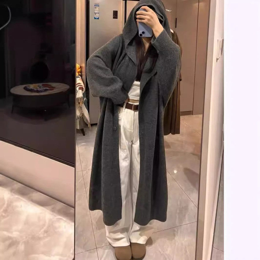 Cora Knit Cardigan with Hood