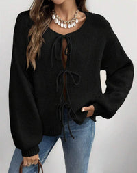Cora Knit Sweater in Black