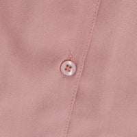 Cora Satin Shirt with Short Sleeve in Pink