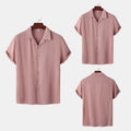 Cora Satin Shirt with Short Sleeve
