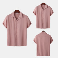 Cora Satin Shirt with Short Sleeve
