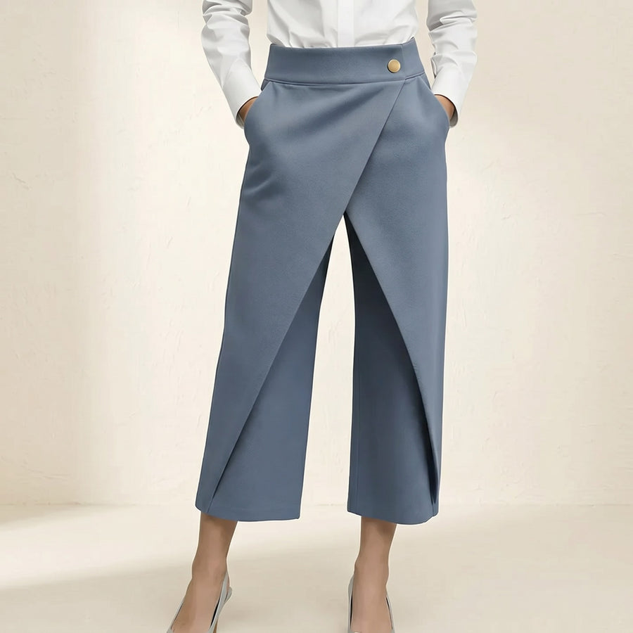 Corabel Women's Wrap Front Wide Leg Pants