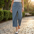 Corabel Women's Wrap Front Wide Leg Pants