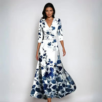 Corabeth Women's Maxi Dress V-Neck in White