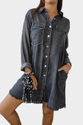 Cordelia Women's Button Front Mini Shirt Dress