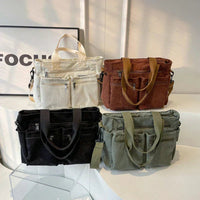 Mason | Corduroy Multi-Pocket Convertible Tote Bag