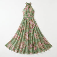 Corenne Women's Floral Halter Maxi Dress
