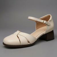 Cori Closed Toe Sandal in Pearl