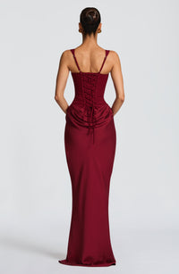 Rosanna Maxi Dress – Burgundy