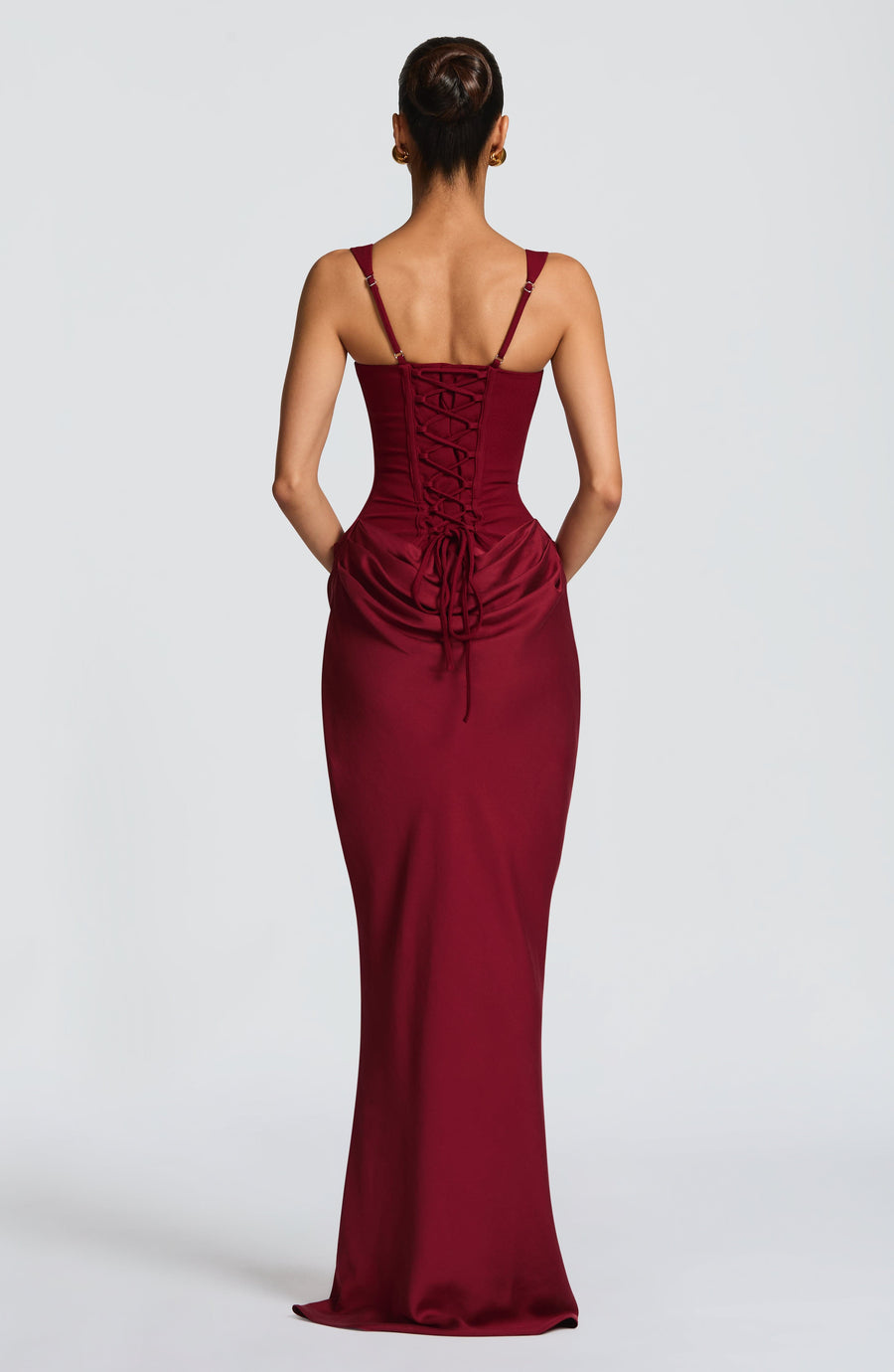 Rosanna Maxi Dress – Burgundy