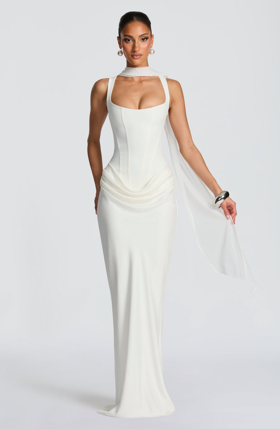 Rosanna Maxi Dress – Ivory