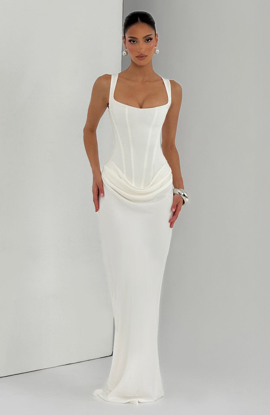 Rosanna Maxi Dress – Ivory