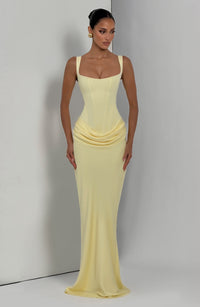 Rosanna Maxi Dress – Lemon