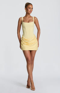 Rosanna Mini Dress – Lemon