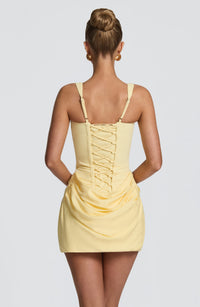 Rosanna Mini Dress – Lemon