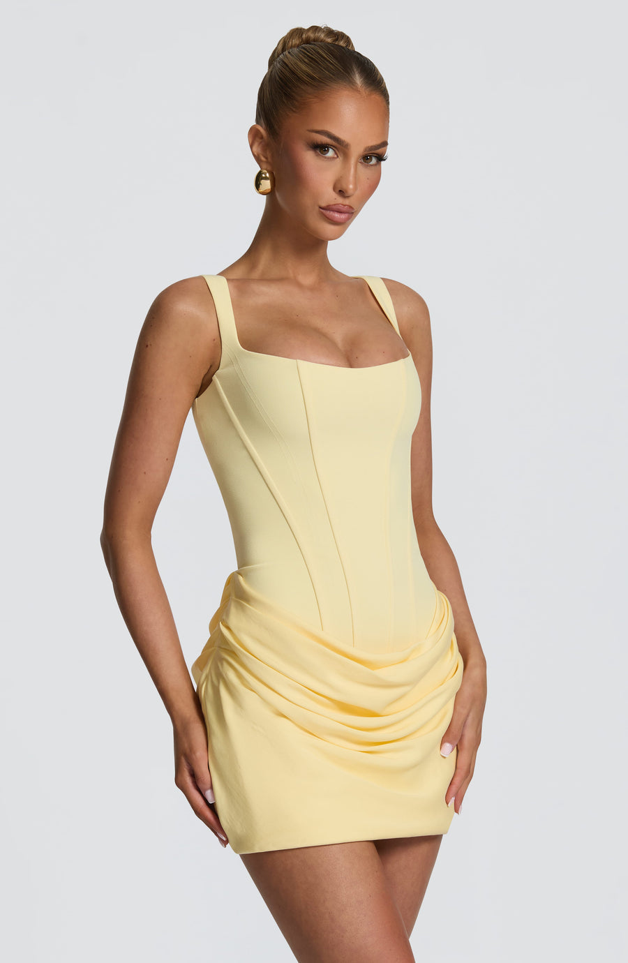 Rosanna Mini Dress – Lemon