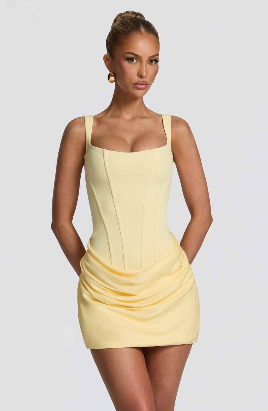 Rosanna Mini Dress – Lemon
