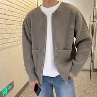 Cornelis Knit Cardigan in Brown