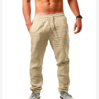 Cornelis Linen Trousers in Khaki