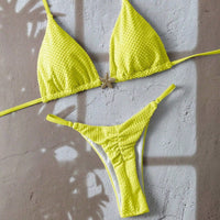 Corven Women's Bikini Set Triangle Top Thong