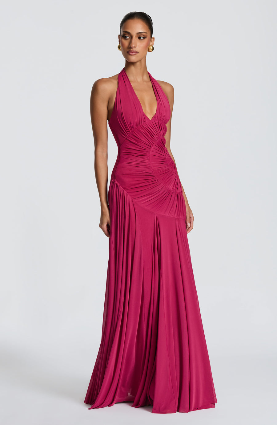 Luana Maxi Dress – Raspberry