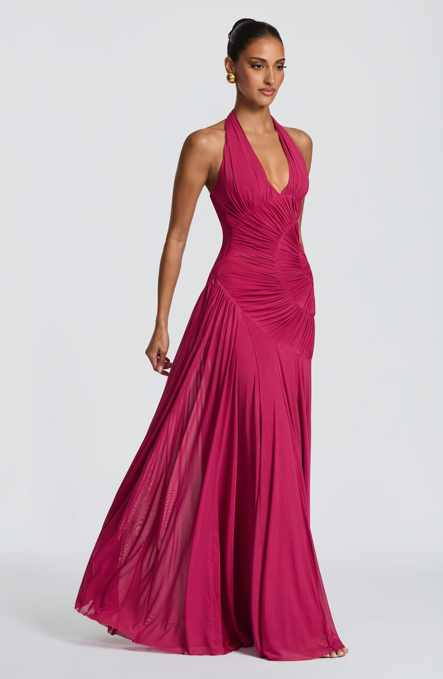 Luana Maxi Dress – Raspberry