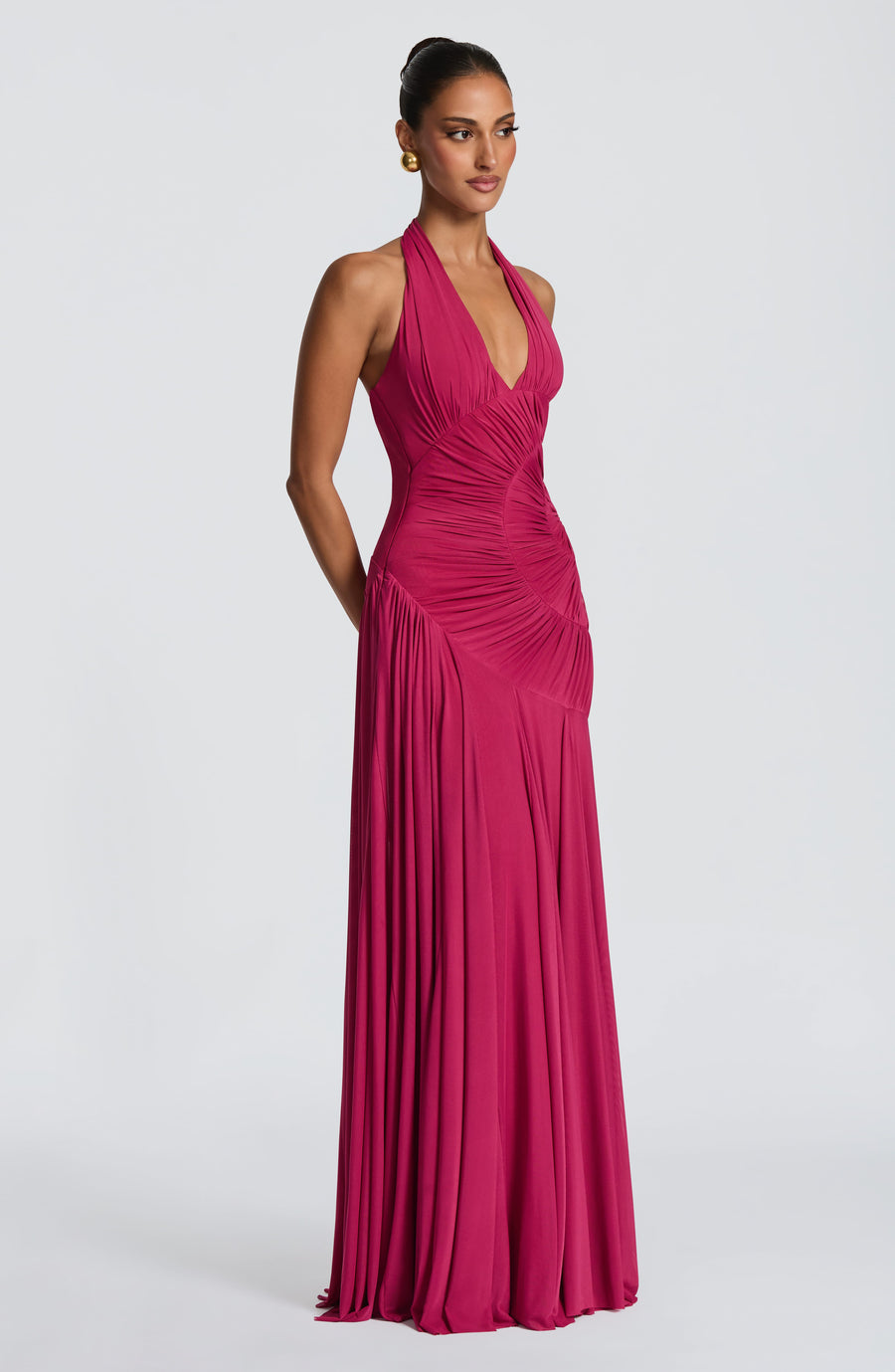 Luana Maxi Dress – Raspberry