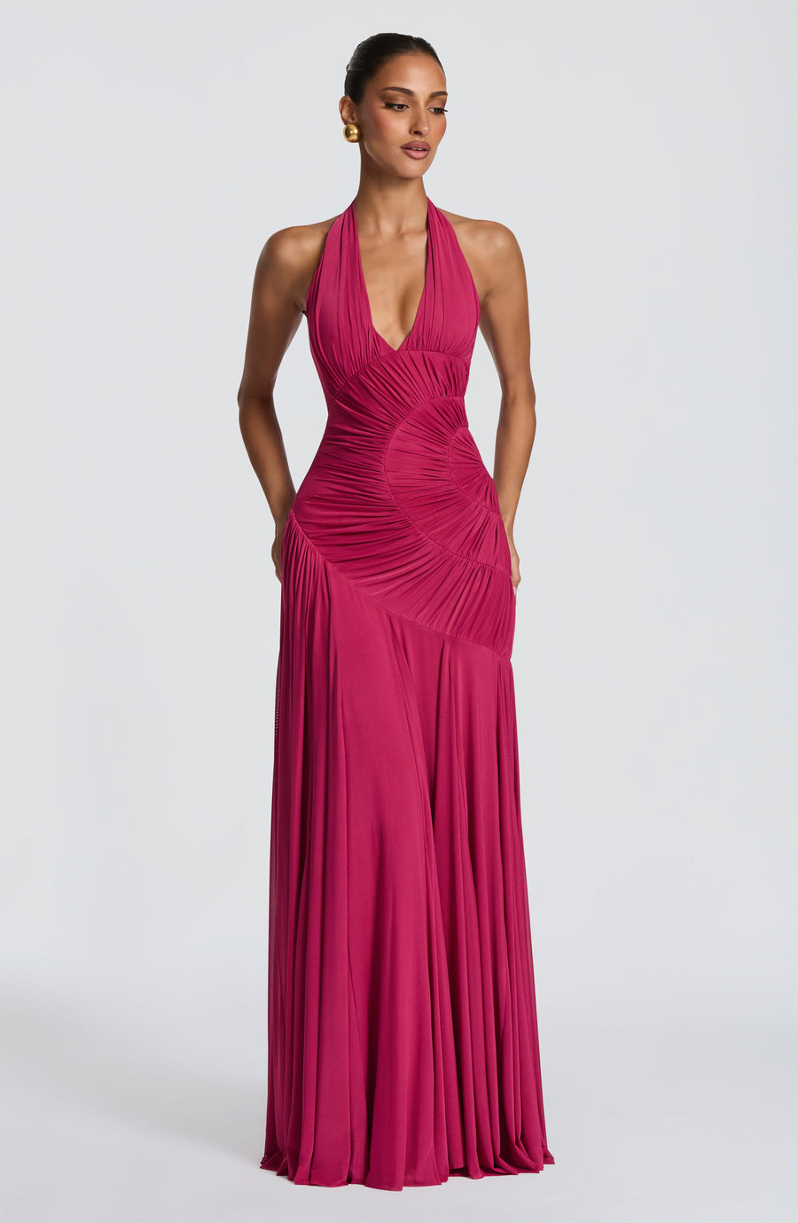 Luana Maxi Dress – Raspberry