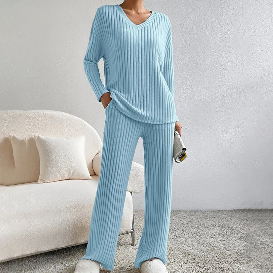 CozySet™ Knitted 2-piece set in Baby Blue
