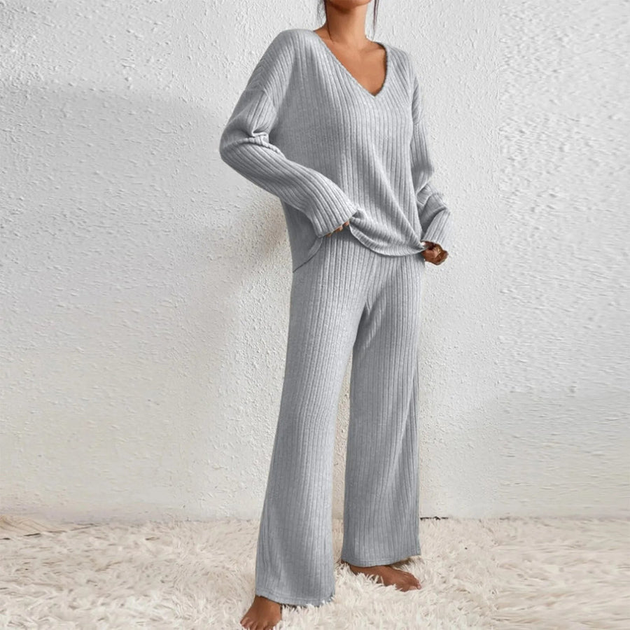 CozySet™ Knitted 2-piece set in Gray