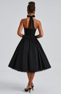 Sandra Midi Dress – Black