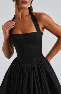 Sandra Midi Dress – Black