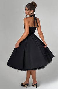 Sandra Midi Dress – Black