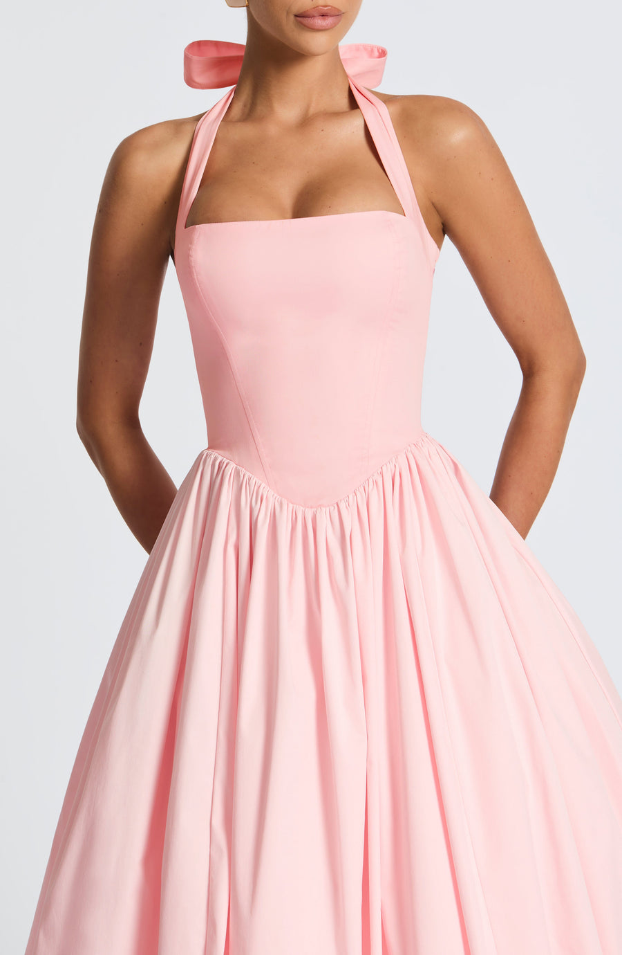Sandra Midi Dress – Blush