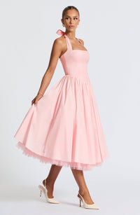 Sandra Midi Dress – Blush
