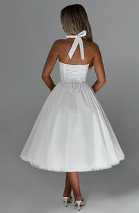 Sandra Midi Dress – Ivory