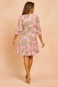 Cressida Women's Floral Print Mini Dress in Pink
