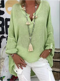 Criza™ Lightweight Oversized Blouse in Green