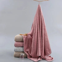 Crown Bamboo Bath Towel in Rose Pink