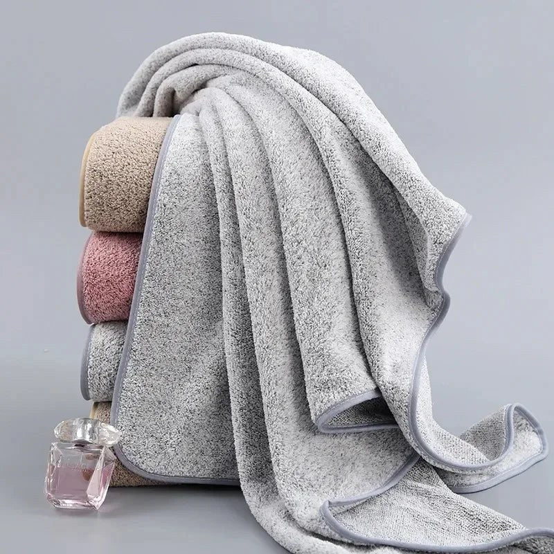 Crown Bamboo Bath Towel in Rose Pink