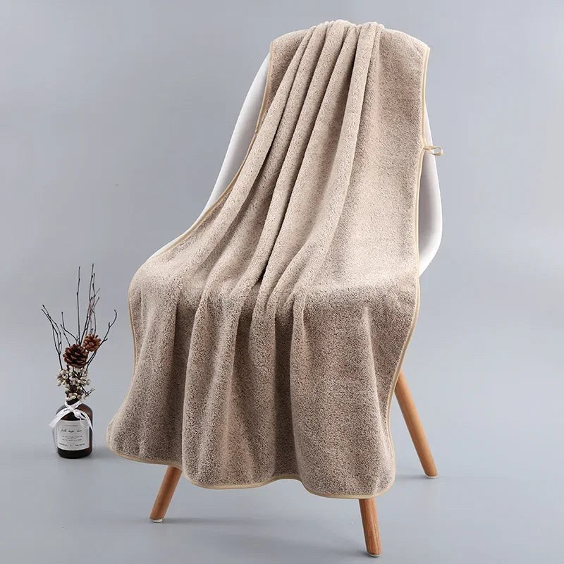 Crown Bamboo Bath Towel in Sandstone
