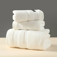 Crown Double Thick Spa Bath Towel in Pearl White