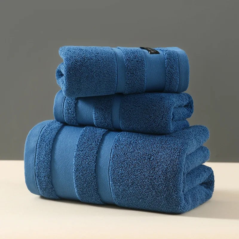 Crown Double Thick Spa Bath Towel in Royal Blue
